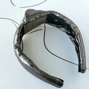 Alicia Bonnie Metallic Headband Trendy Twisted Hair Accessory Fashion Statement